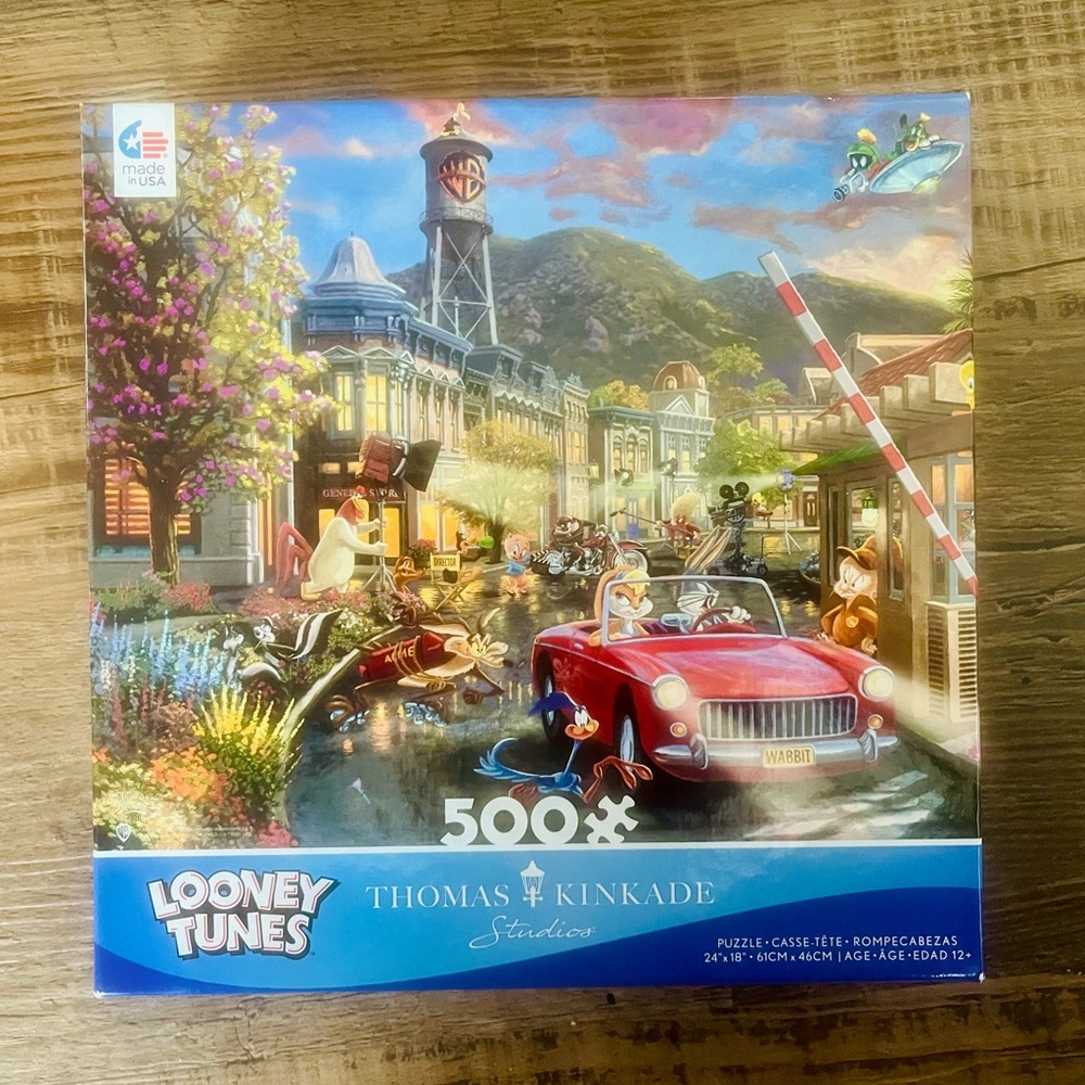 Looney Tunes x Thomas Kinkade puzzle